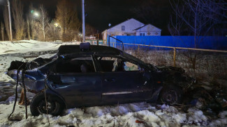 В Воронежской области Kia Spectra вылетела в кювет и опрокинулась: пострадали 2 человека