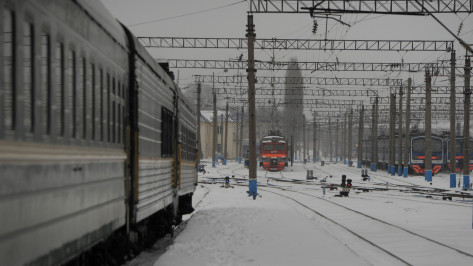 Воронежцам рассказали, повлиял ли снегопад на движение поездов