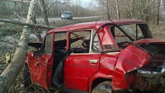 В Верхнемамонском районе в кювет улетела «шестерка»