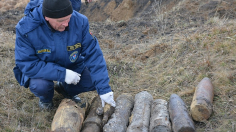 В Острогожском районе уничтожили снаряды, обнаруженные при проведении земляных работ