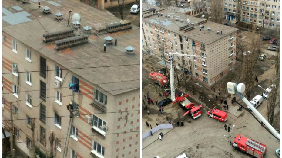 Жительница Воронежа пострадала при пожаре в пятиэтажке