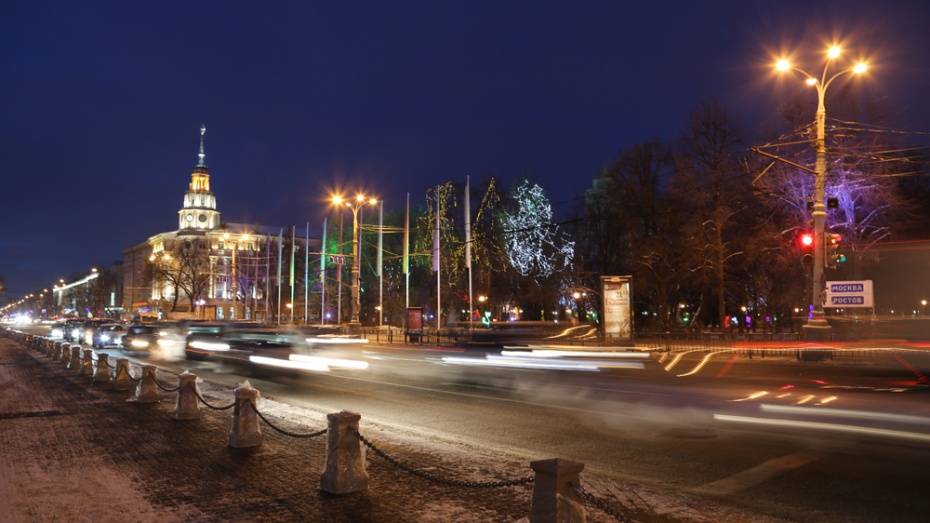 Власти перекроют центральные улицы Воронежа на новогодних праздниках