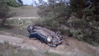 В Воронежской области при опрокидывании «Москвича» пострадали 4 человека