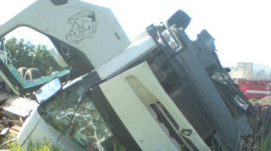 В Воронежской области на трассе М4 «Дон» столкнулись две фуры