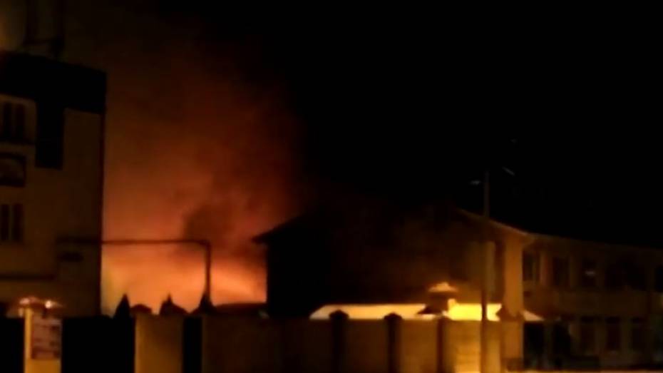 Пожар в бане на Холмистой в Воронеже попал на видео