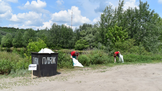Борисоглебцев попросили очистить от мусора берег реки Вороны
