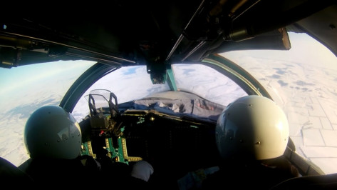 Минобороны опубликовало видео ракетно-бомбовых ударов Су-34 под Воронежем