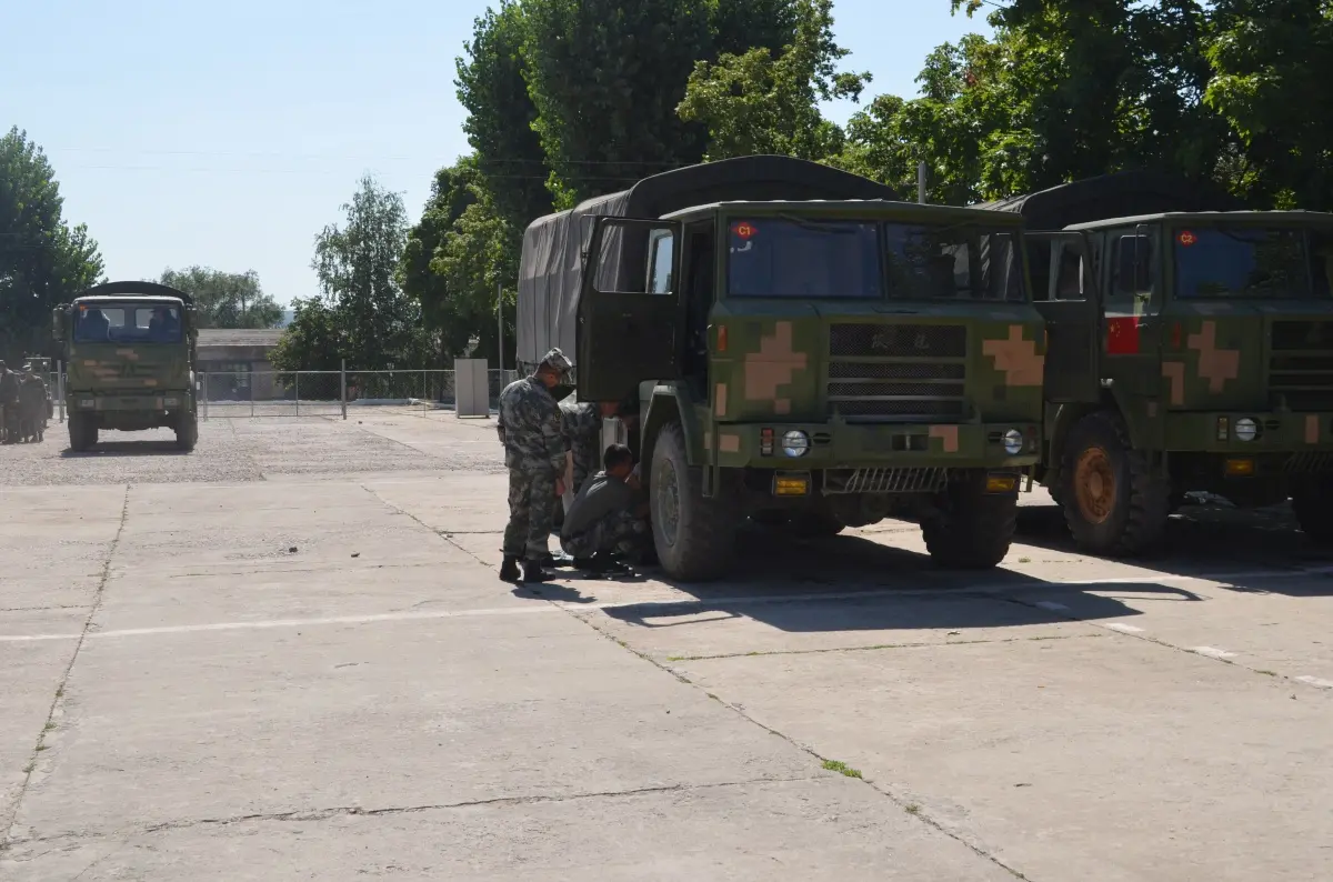 Китайские военные машины вернутся в Нанкин из Воронежской области железной  дорогой