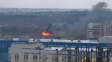 Воронежцы сняли на видео пожар на улице Антокольского