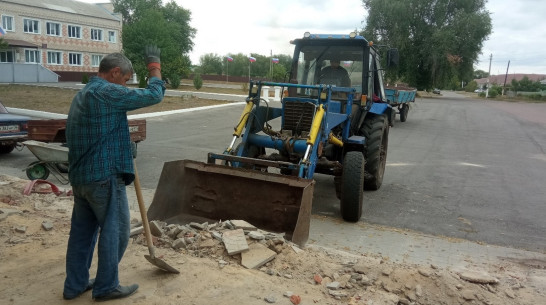 В верхнемамонском селе Гороховка тосовцы благоустроят площадку перед центром культуры