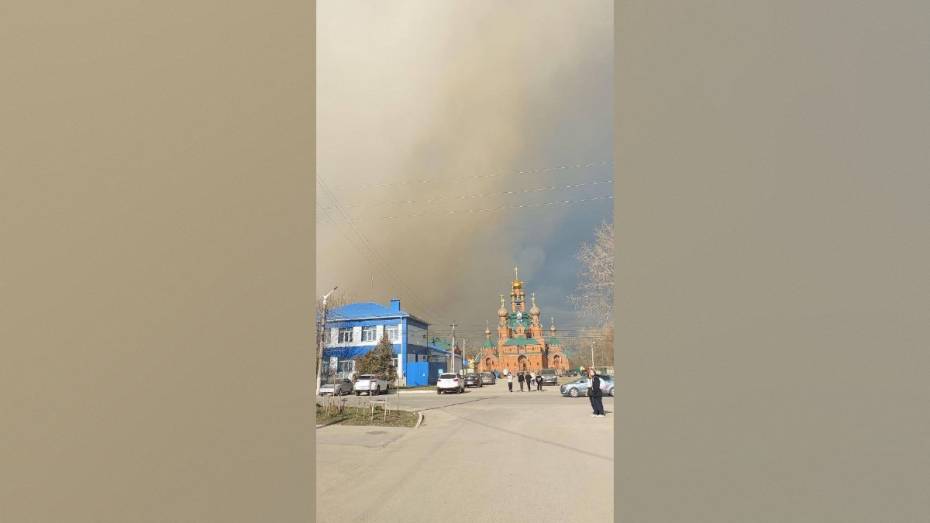 Воронежцы сообщили о сильном дыме в районе парка в Семилуках