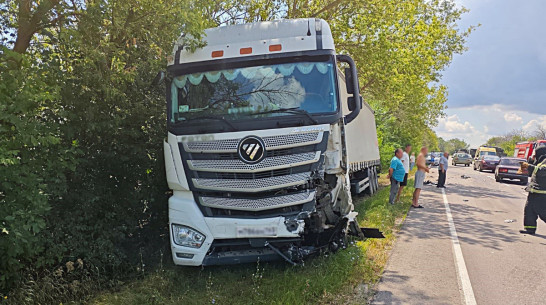 На трассе Воронежской области «Лада Веста» столкнулась с грузовиком: погибли 2 человека