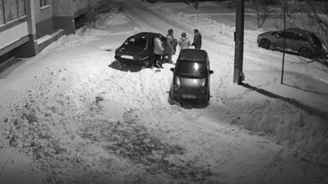 В Воронеже драка соседей за парковочное место попала на видео