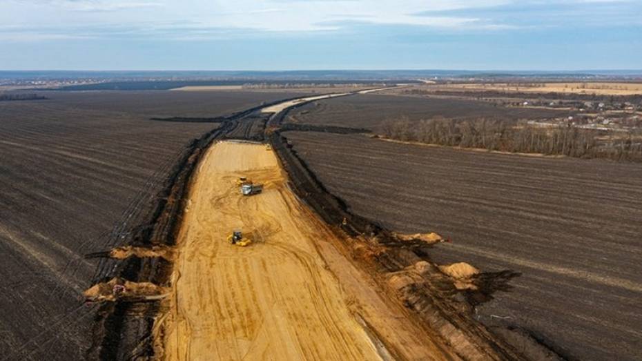 В Воронежской области продолжается строительство нового обхода Борисоглебска на трассе Р-22 «Каспий»