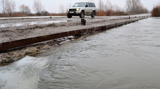 В Грибановском районе поднялась вода на реке Ворона