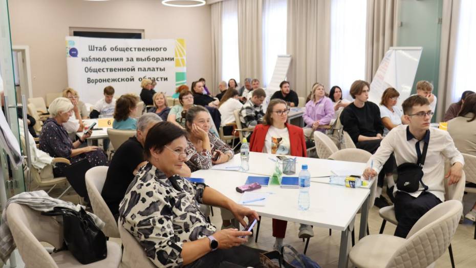 В Воронежской области к предстоящим выборам обучили 1,7 тыс общественных наблюдателей