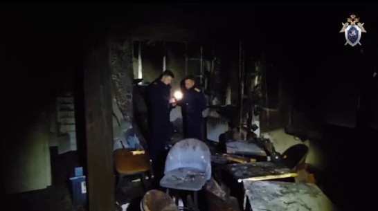 Появилось видео из сгоревшей кофейни Buntaro в Воронеже