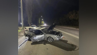 В Воронеже Mercedes влетел в столб: пострадали 2 человека