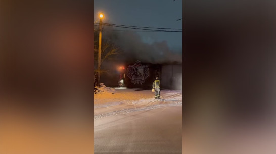 Пожар в гаражном кооперативе сняли на видео в Воронеже: предотвращен взрыв