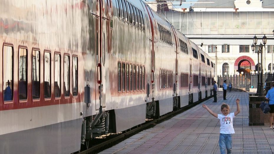 Третий двухэтажный поезд через Воронеж запустят с 29 мая