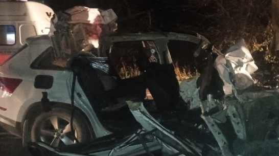 В Воронежской области Skoda врезалась в военный грузовик с понтоном: пострадали 2 человека