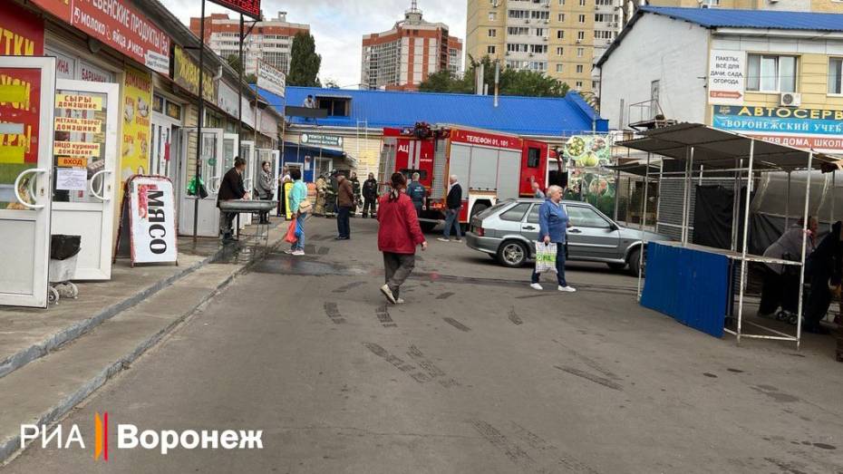 Гаражи возле Кольцовского рынка в Воронеже загорелись из-за замыкания