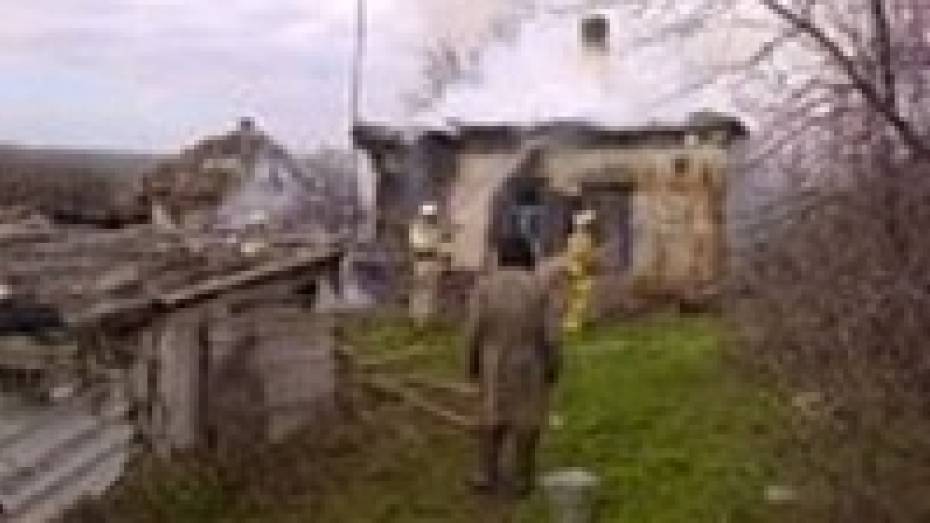 В Кантемировском районе пожар оставил пенсионера без крыши над головой