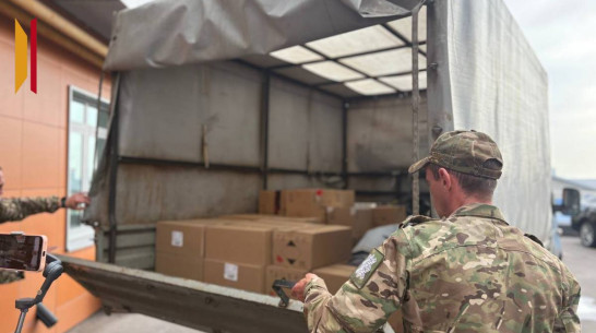 Воронежские власти и бизнес передали для бойцов СВО квадрокоптер, продукты и предметы быта