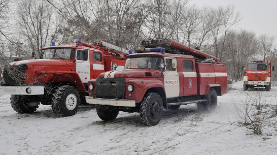 Прицеп фуры сгорел дотла на трассе в Воронежской области