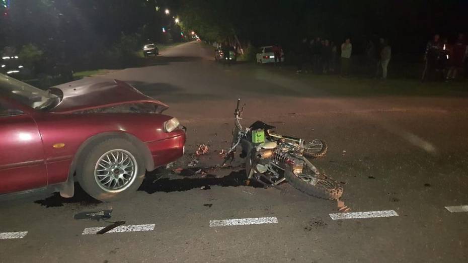 В Борисоглебске в ДТП пострадал несовершеннолетний мотоциклист