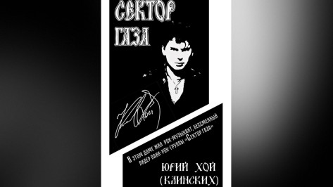 Воронежцам показали, как будет выглядеть мемориальная доска в память о Юрии Хое