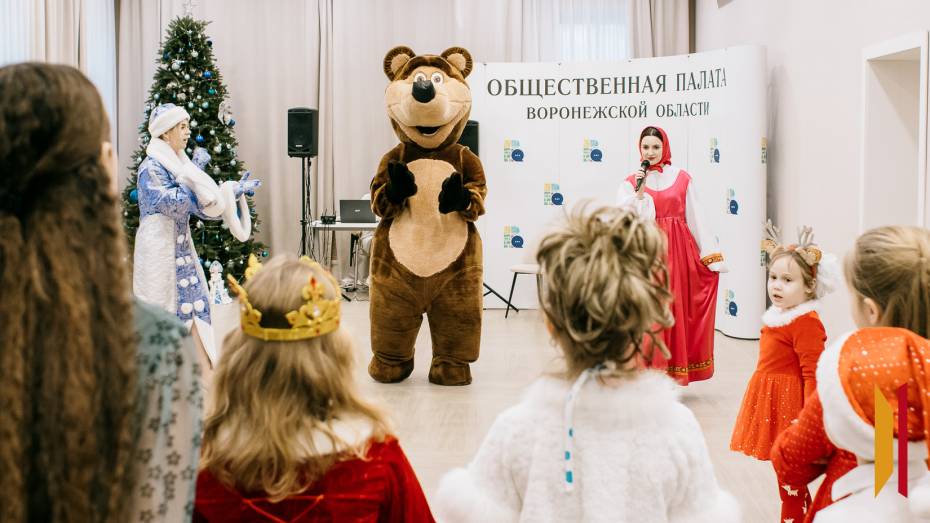 В Воронеже провели елку для детей из многодетных семей