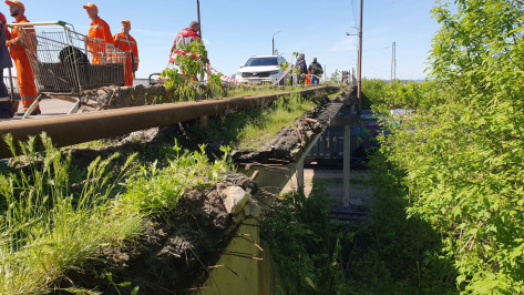 В Воронежской области частично обрушился мост в Россоши