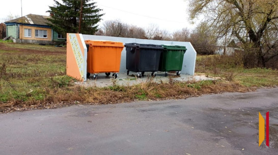 Для Народненского сельпоселения Терновского района закупили 30 мусорных контейнеров