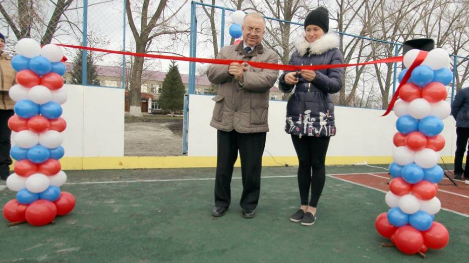 В Таловском районе открыли многофункциональную спортплощадку