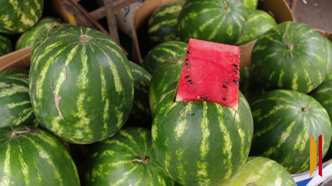 «Дерзкое арбузное ограбление» попало на видео в Воронеже