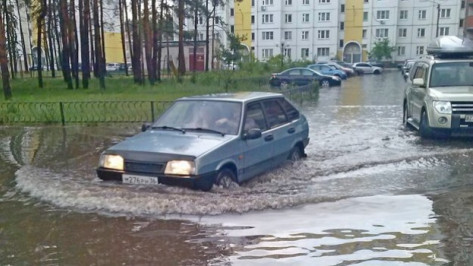 Мэрия: к утру на улицах Воронежа воды уже не было 