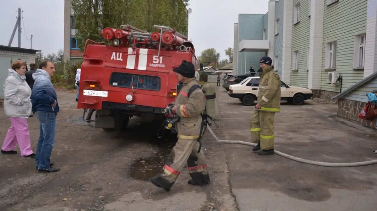 В Поворинской райбольнице загорелся подвал