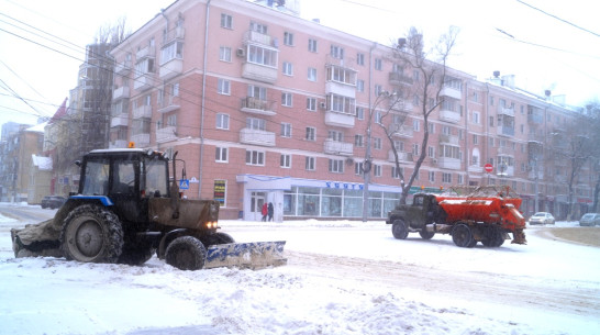 За ночь коммунальщики вывезли из Воронежа 10,5 тыс куб. м снега