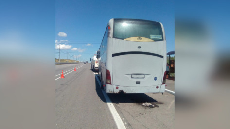 Воронежские сотрудники ДПС выручили 56 пассажиров автобуса, застрявшего в жару на трассе