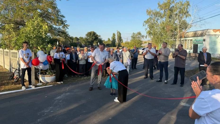 Площадку для семейного отдыха открыли в россошанском селе Первомайское