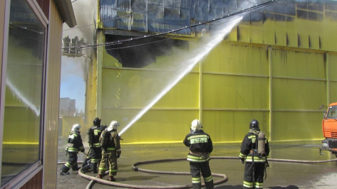 В Борисоглебске произошел пожар на маслозаводе