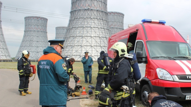 Более 100 пожарных задействовали в учениях на Нововоронежской АЭС