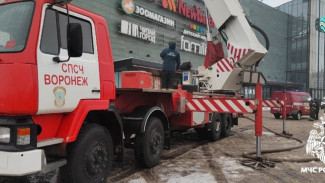 В Воронеже потушили пожар в ТРК «Арена»