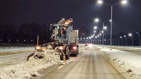 Из Воронежа в ночь на 14 января вывезли около 3,5 тыс кубометров снега
