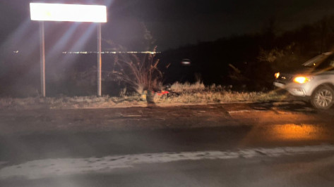 Под Воронежем женщина на Toyota вылетела с дороги