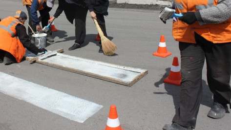 На нанесение дорожной разметки в Воронеже потратят 106 млн рублей