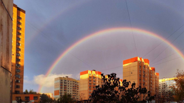 В Воронеже заметили двойную радугу 31 октября