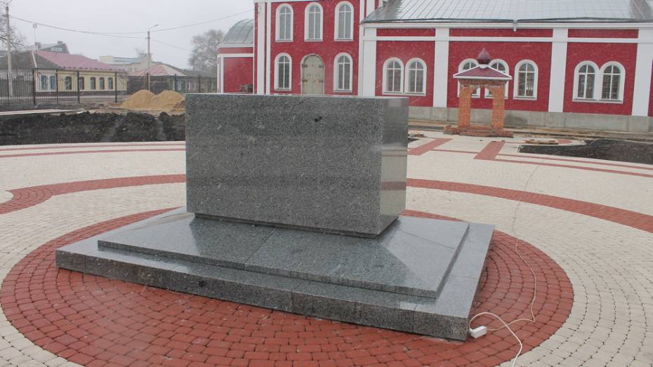 В Борисоглебске установили постамент для памятника Борису и Глебу