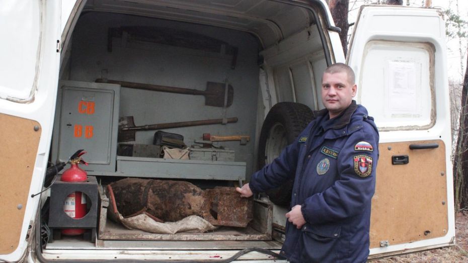 В Верхнехавском районе в заповеднике нашли авиационную бомбу